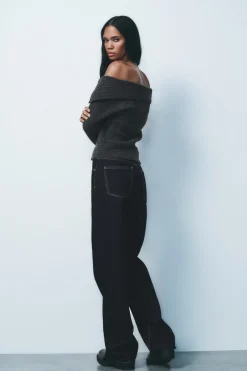 Hot TOP PUNTO BOTONES LATERALES Mujer Cárdigan / Jerséis|Punto