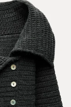 Hot TOP PUNTO BOTONES LATERALES Mujer Cárdigan / Jerséis|Punto