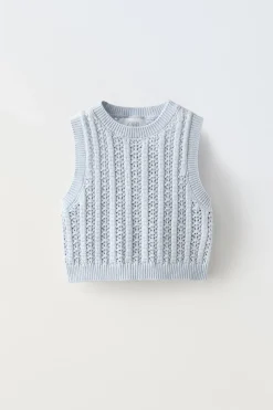 Niños ZARA 6 - 14 Años·Punto|6 - 14 Años·Camisetas<TOP PUNTO CROCHET