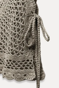 New TOP PUNTO CROCHET LAZOS Mujer Cárdigan / Jerséis|Punto