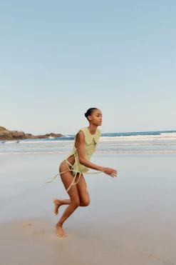 New TOP PUNTO CROCHET LAZOS LATERALES Mujer Cárdigan / Jerséis|Punto