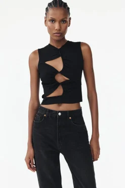 Outlet TOP PUNTO CUT OUT Mujer Cárdigan / Jerséis|Punto