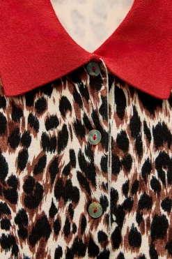 Discount TOP PUNTO ESTAMPADO ANIMAL Mujer Cárdigan / Jerséis|Punto