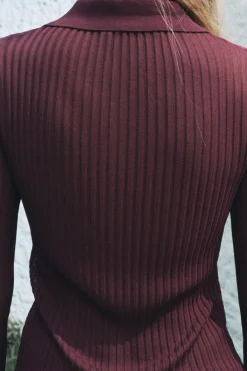 Hot TOP PUNTO FINO CANALÉ Mujer Cárdigan / Jerséis|Punto