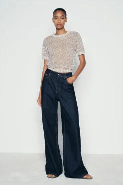 Clearance TOP PUNTO FINO ESTAMPADO ANIMAL Mujer Cárdigan / Jerséis|Punto