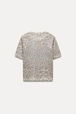 Clearance TOP PUNTO FINO ESTAMPADO ANIMAL Mujer Cárdigan / Jerséis|Punto