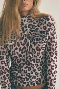 Discount TOP PUNTO FINO JACQUARD ANIMAL Mujer Cárdigan / Jerséis|Punto