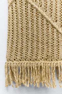 Clearance TOP PUNTO FLECOS HILO METALIZADO Mujer Cárdigan / Jerséis|Punto