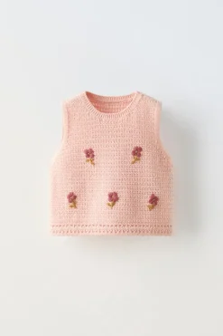 Niños ZARA 1½ - 6 Años·Punto|1½ - 6 Años·Camisetas<TOP PUNTO FLORES