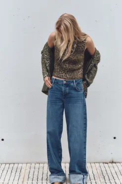 Fashion TOP PUNTO FOIL ESTAMPADO ANIMAL Mujer Cárdigan / Jerséis|Punto