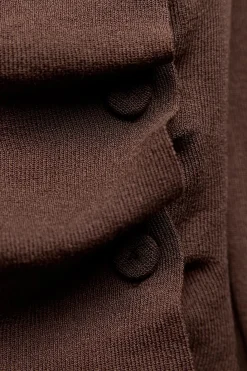 Discount TOP PUNTO FRUNCES Mujer Cárdigan / Jerséis|Punto