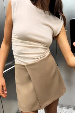 Online TOP PUNTO FRUNCES LATERALES Mujer Cárdigan / Jerséis|Punto