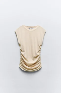 Online TOP PUNTO FRUNCES LATERALES Mujer Cárdigan / Jerséis|Punto