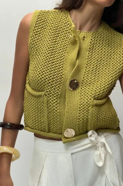 New TOP PUNTO GRUESO Mujer Cárdigan / Jerséis|Punto