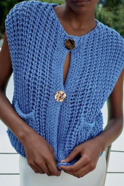 Hot TOP PUNTO GRUESO Mujer Cárdigan / Jerséis|Punto