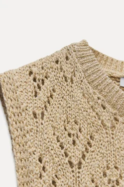 Sale TOP PUNTO HILO METALIZADO Mujer Cárdigan / Jerséis|Punto