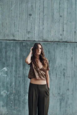 Sale TOP PUNTO LENTEJUELAS Mujer Cárdigan / Jerséis|Punto