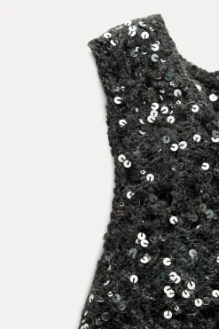 Discount TOP PUNTO LENTEJUELAS Mujer Cárdigan / Jerséis|Punto