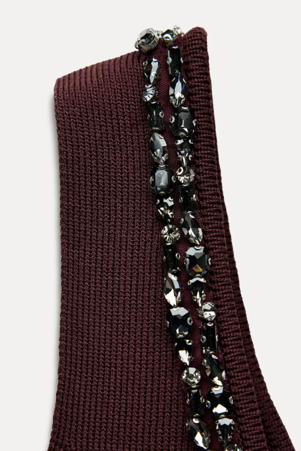 Fashion TOP PUNTO LISO ABALORIOS JOYA Mujer Cárdigan / Jerséis|Punto