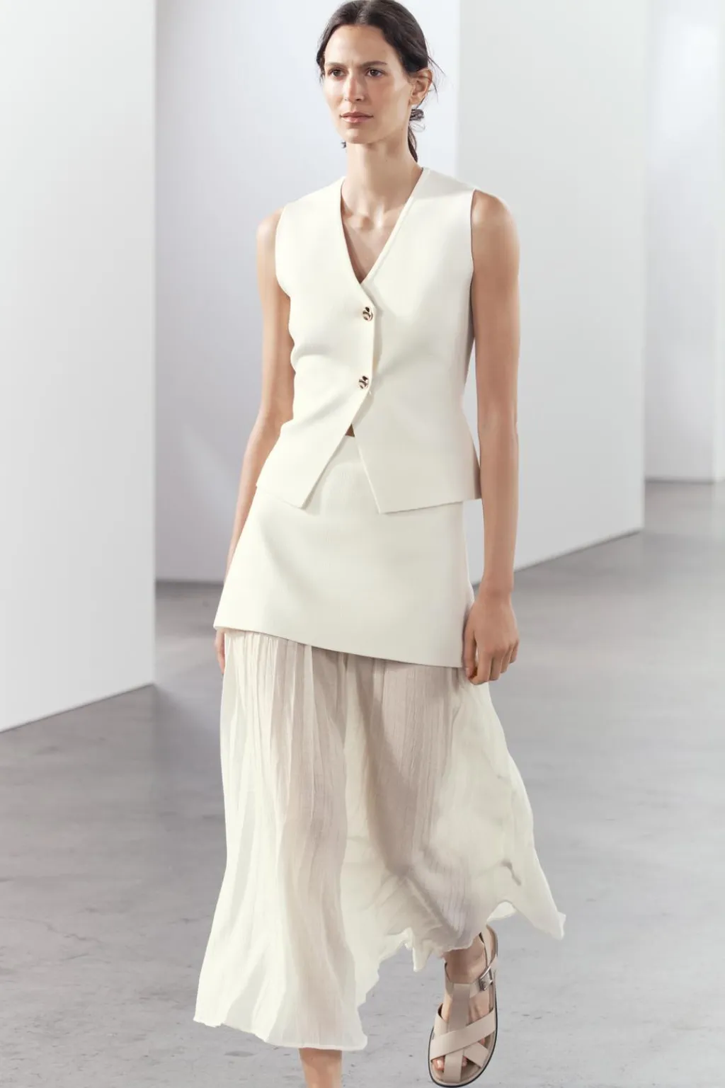 Discount TOP PUNTO LISO BOTÓN DORADO Mujer Cárdigan / Jerséis|Punto