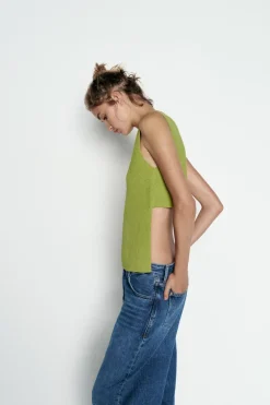 Fashion TOP PUNTO LISO BOTONES ESPALDA Mujer Cárdigan / Jerséis|Punto