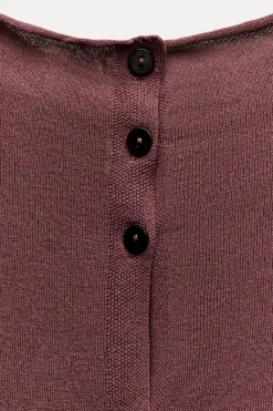 Best TOP PUNTO LISO MANGA SISA Mujer Cárdigan / Jerséis|Punto