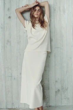 Online TOP PUNTO LISO OVERSIZE Mujer Cárdigan / Jerséis|Punto