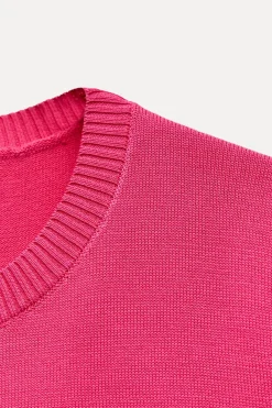 Discount TOP PUNTO LISO RIB Mujer Cárdigan / Jerséis|Punto