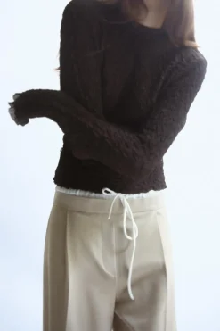 Sale TOP PUNTO TEXTURA Mujer Cárdigan / Jerséis|Punto