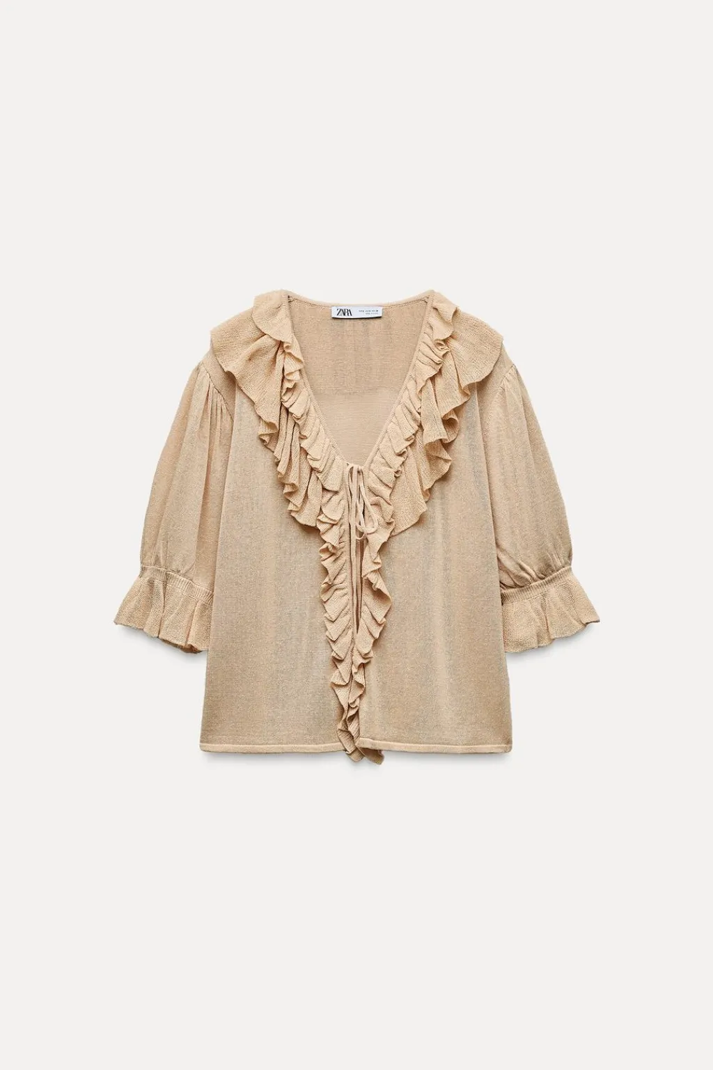 Outlet TOP PUNTO VOLANTES Mujer Cárdigan / Jerséis|Punto