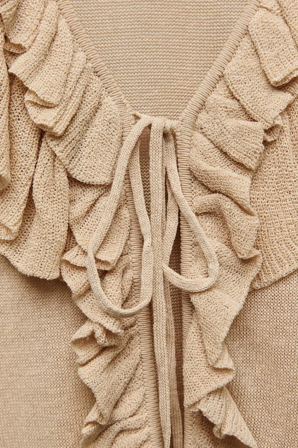 Outlet TOP PUNTO VOLANTES Mujer Cárdigan / Jerséis|Punto