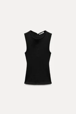 Best TOP RIB ABERTURA ESPALDA Mujer Tops / Bodies|Sudaderas / Joggers