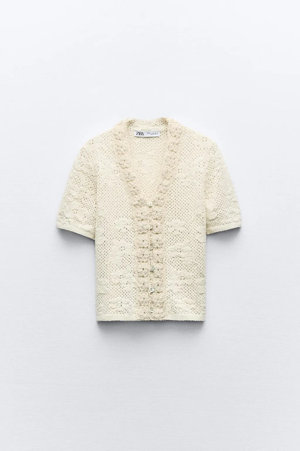 Discount TOP ROMÁNTICO PUNTO POINTELLE Mujer Cárdigan / Jerséis|Punto