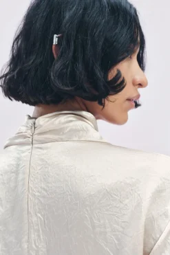 Sale TOP SATINADO DRAPEADO ZW COLLECTION Mujer Tops / Bodies