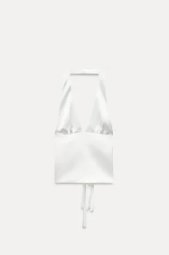 Online TOP SATINADO HALTER Mujer Tops / Bodies