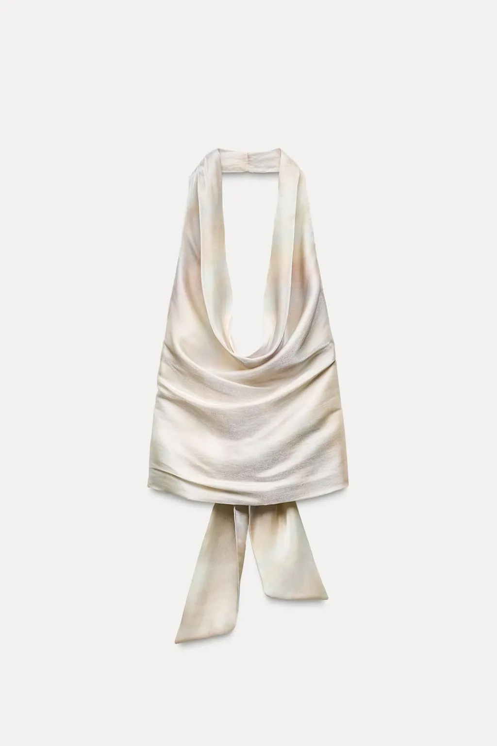 Fashion TOP SATINADO HALTER DRAPEADO Mujer Tops / Bodies