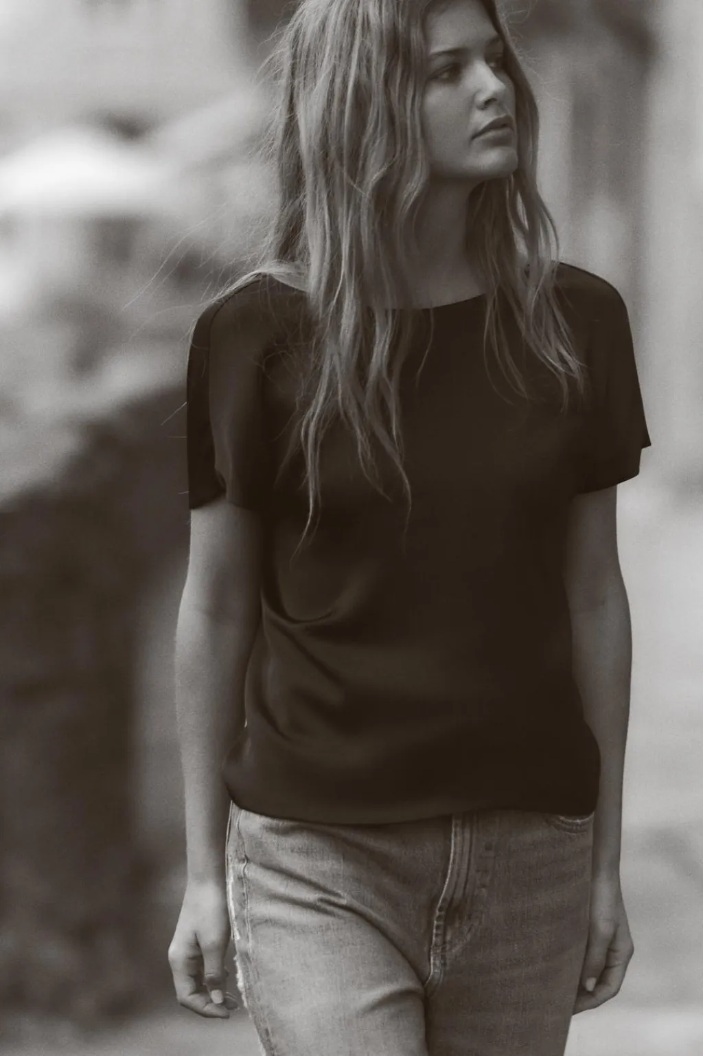 Fashion TOP SATINADO NUDO ESPALDA Mujer Tops / Bodies