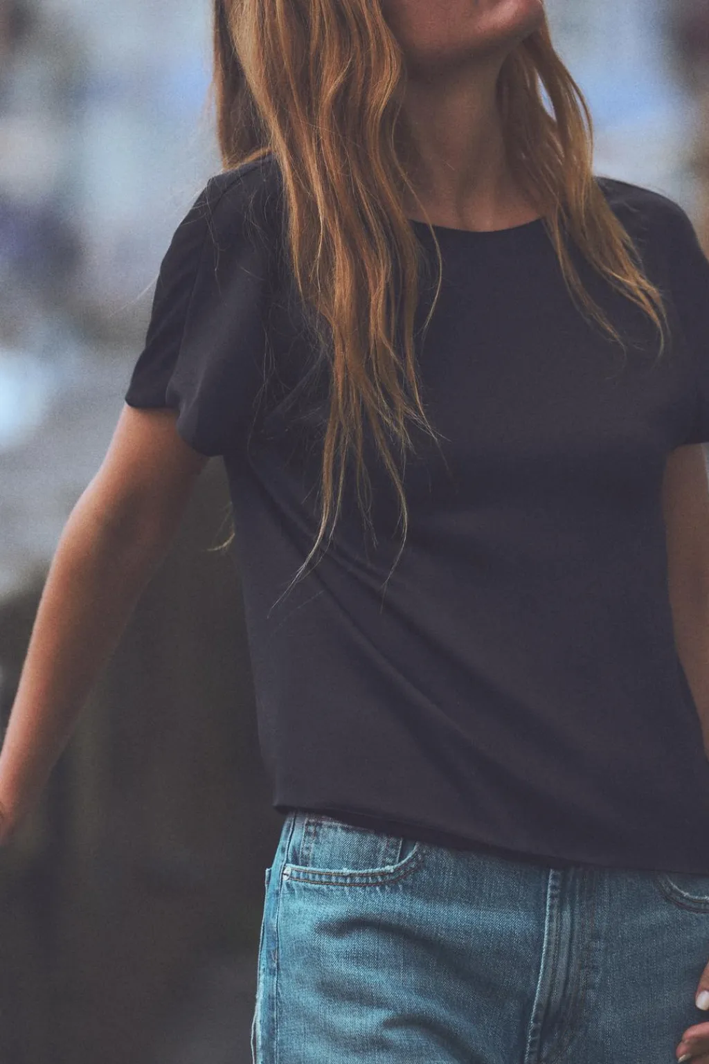 Fashion TOP SATINADO NUDO ESPALDA Mujer Tops / Bodies