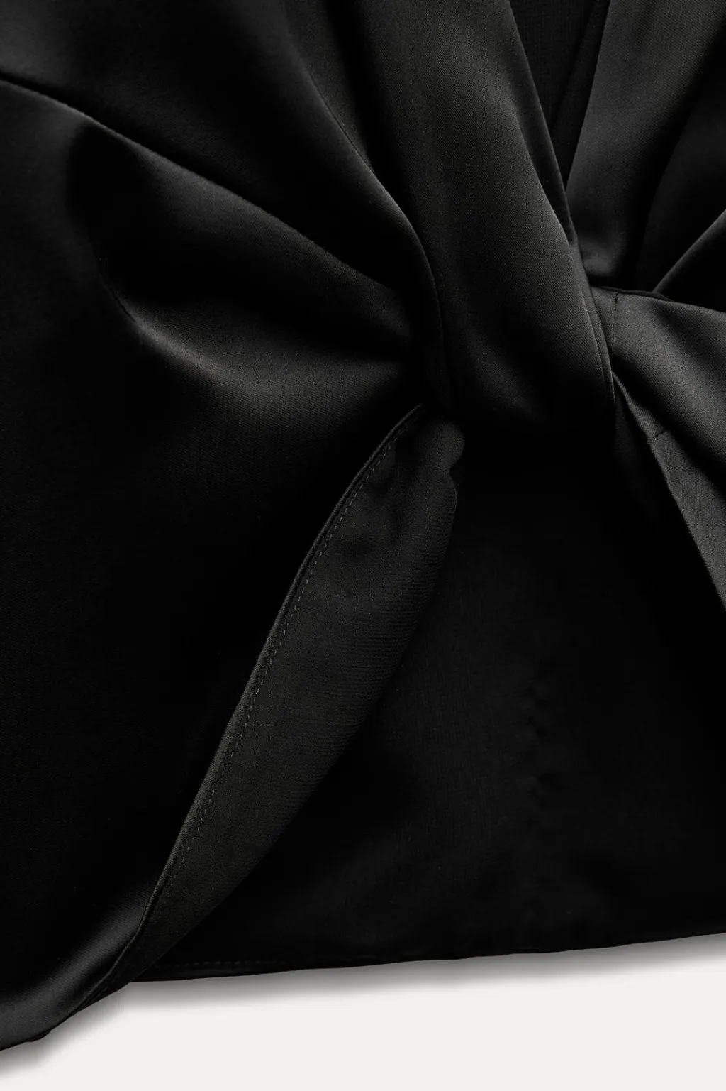 Fashion TOP SATINADO NUDO ESPALDA Mujer Tops / Bodies