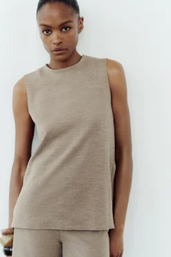 Clearance TOP SOFT MANGA SISA Mujer Tops / Bodies