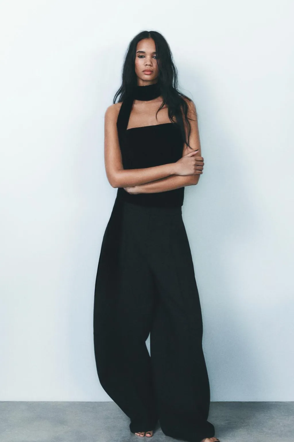 Hot TOP TERCIOPELO FOULARD Mujer Tops / Bodies