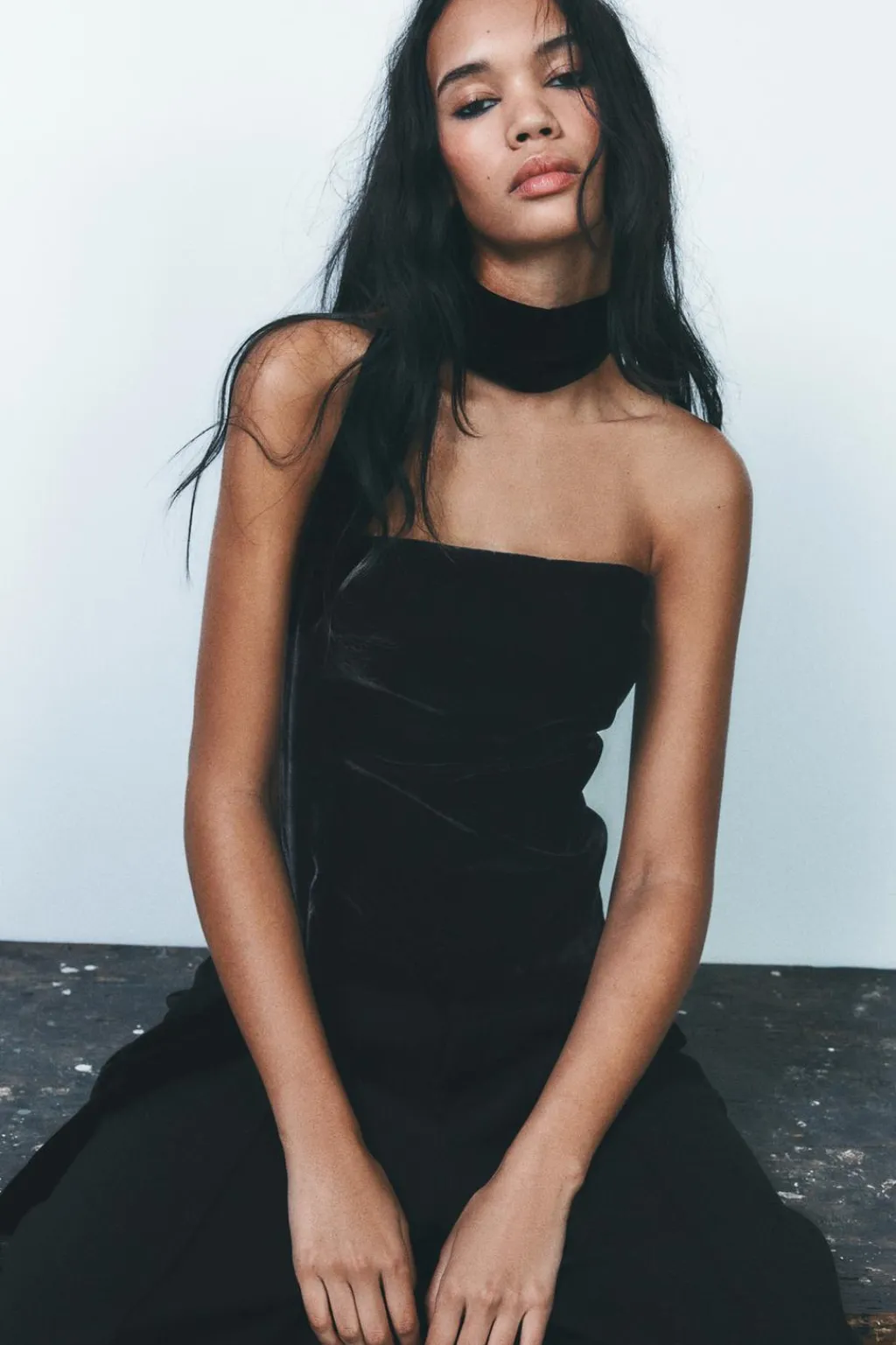 Hot TOP TERCIOPELO FOULARD Mujer Tops / Bodies