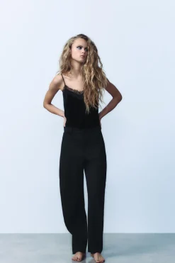 New TOP TERCIOPELO TIRANTES Mujer Tops / Bodies