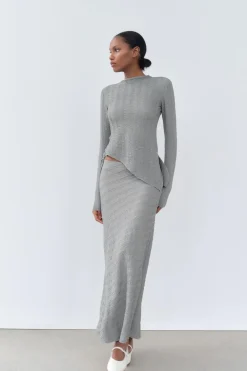 Outlet TOP TEXTURA ASIMÉTRICA Mujer Tops / Bodies