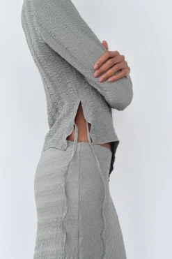 Outlet TOP TEXTURA ASIMÉTRICA Mujer Tops / Bodies