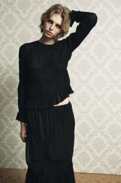 Online TOP TEXTURA FRUNCES Mujer Tops / Bodies|Lenceria