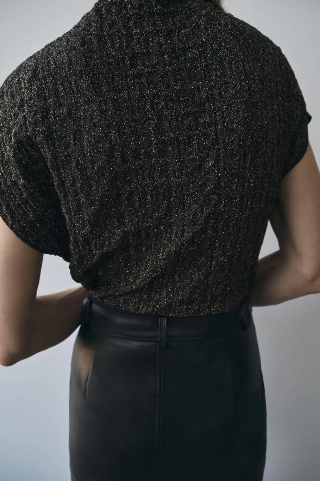 Hot TOP TEXTURA HILO METALIZADO Mujer Tops / Bodies