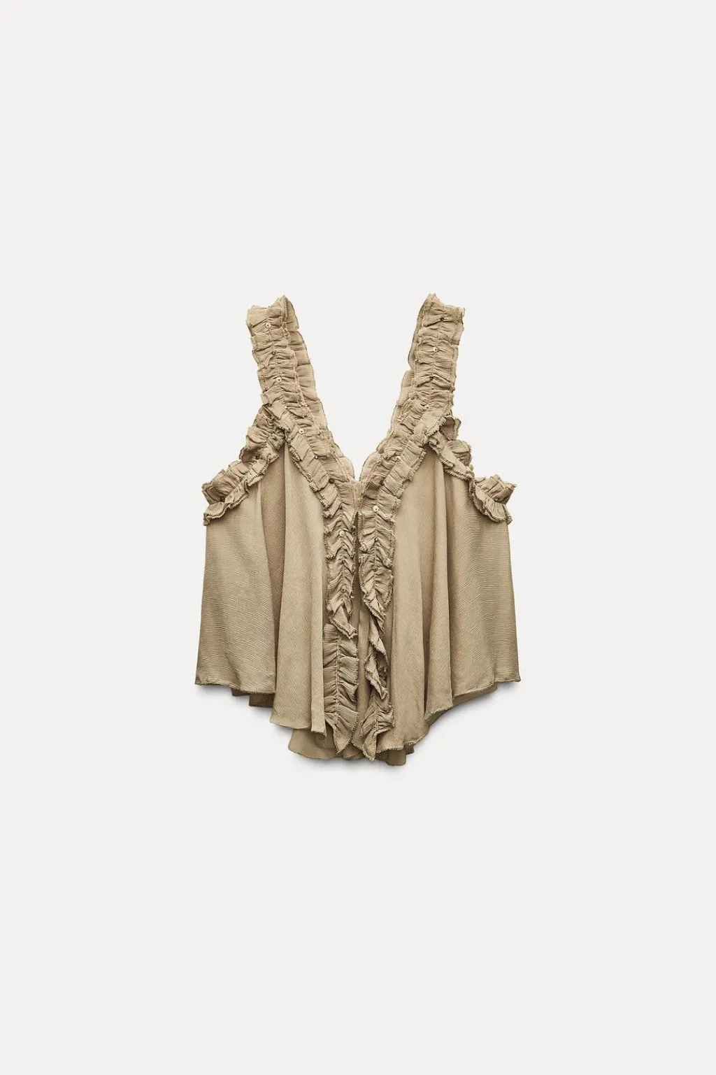 New TOP TIRANTES FRUNCES ZW COLLECTION Mujer Tops / Bodies