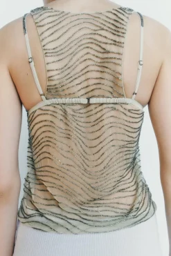 Clearance TOP TUL BORDADOS ABALORIOS Mujer Tops / Bodies|Lenceria