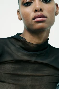 Discount TOP TUL CUELLO PERKINS Mujer Tops / Bodies